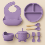Silicone Baby Feeding Set - 8pcs - Image 3
