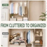 2 PC Multifunctional 360° Rotate Save Space V-Shaped Clothes Rack 12-Hook Design - Image 3