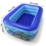 Inflatable Baby Bath Tub / Swimming Pool 60x42x22 Inch (with Free Electric Pumper)
